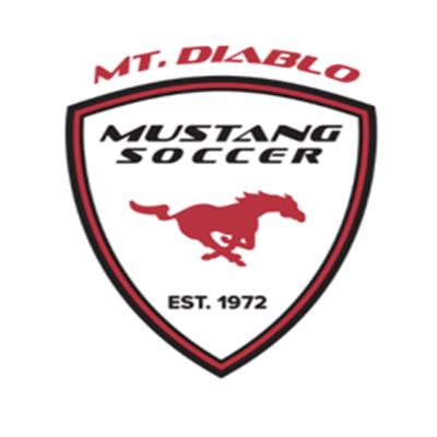 Mt Diablo Mustang Soccer Red logo