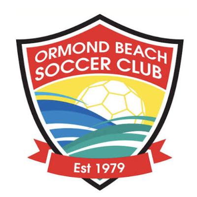 Ormond Beach Soccer Club Red logo